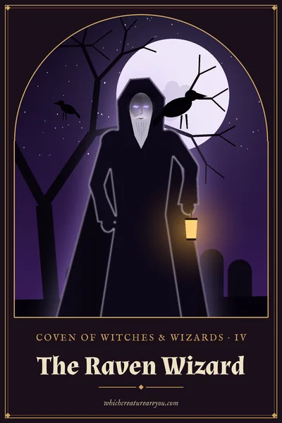 The Raven Wizard personality card